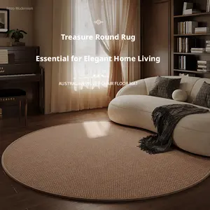 Aesthetic Round Area Rug, Modern Minimalist Circle Carpet, Soft Plush Shaggy Rug, Fluffy Shaggy Rugs, Solid Color Decorative Mat, Machine Washable Non-slip Rug, Living Room Coffee Table Rug, Bedroom Nursery Balcony Rug, Pet Friendly Anti-skid Carp