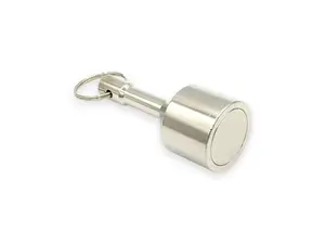 Extra-Large 28mm N52 Keychain Magnet Tester for Gold, Silver, Jewelry, & Scrap Metal