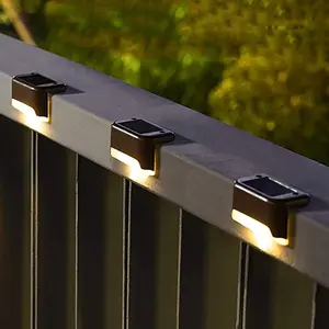 【Christmas Gift】Solar Deck Lights Outdoor, Solar Light Outdoor, garden accessories, backyard lights,Solar Step Lights Waterproof Led Solar lights for Outdoor Stairs, Step , Fence, Yard, Patio, and Pathway(Warm White), Valentine's Day