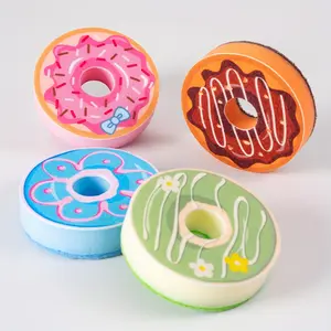 Set of 4 Donut/Cupcake Sponges - Playful Shaped Scrubbers for Cleaning Kitchen Sinks