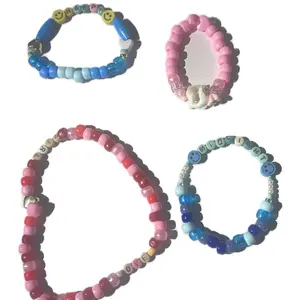 Bracelets - Assorted Bead Bracelets in Assorted Colors with Unique Design