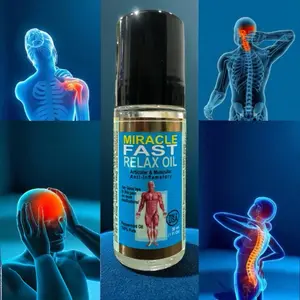 Miracle Fast Relax Oil - Roll-on Bottle 100% Peppermint Aromatherapy Oil - Reliefs Muscular Tension, Soothes Aches & Stress Therapeutic Grade, stress relief oil, roll-on essential oil, oil for massage