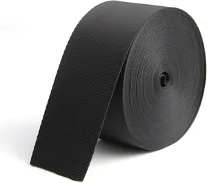2 Inch Wide 10 Yards Black Nylon Webbing Strap，Polypropylene Heavy Straps for Bags, Hammocks, Outdoor Climbing and DIY Making Luggage Strap, Pet Collar, Backpack Repairing