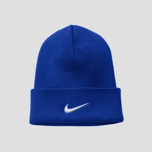 Nike Unisex Beanie Cuffed CW6117 - Royal 100% Acrylic Durable One Size Fits Most Versatile Daily Wear Hat