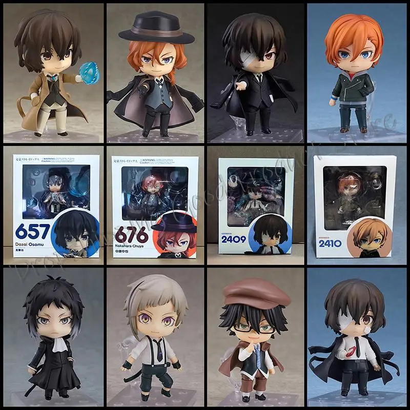 Bungo Stray Dogs Anime 893# Movable Figures - Nakajima Atsushi, Dazai Osamu, Edogawa Rampo Characters - Anime & Manga Toy Model Ornament, 3-4 Years Suitable, All Seasons Xmas Gift
