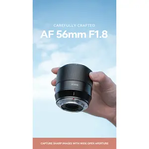 TTArtisan AF 56mm F1.8 Auto Focus Lens APS-C Compatible with Sony E-Mount Mirrorless Cameras A5000 A5100 A6000 A6100 A6300 A6400 A6500 A6600 NEX-3 NEX-3N NEX-3R NEX-5T NEX-5R NEX-5 NEX-5N NEX-7 NEX5C