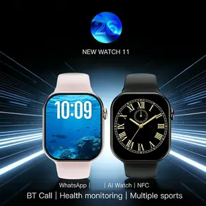Smartwatch Watch 11 Mini Amoled Screen IP68 Waterproof Bluetooth-compatible Calls Notifications Sleep Tracker Pedometer Wristwatch Wearable Gift for Men Women Friends