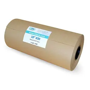 IDL Packaging - KRAFT18-30 Large Brown Kraft Paper Roll 18 inch x 1200 ft - Natural Kraft Wrapping Paper for Packing - Perfect Kraft Paper for Void Filling - Kraft Paper for Kids Art Projects