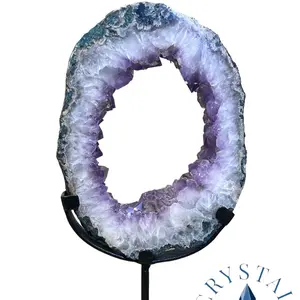 Stand-mounted Natural Amethyst Portal - Large