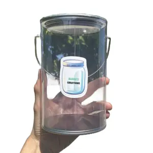 Elisha’s Paint Can of Air with Lid - 100 ml, Dustproof Plastic, Ideal for Storing Household Items, Universal Design - Container, Bottles Organiser Tin Canister