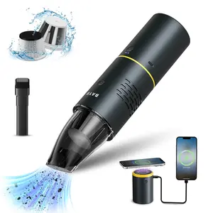 BAYU 2 in 1 Car Vacuum, Portable Cordless Car Vacuum with 19000Pa, Handheld Mini Vacuum Cleaner with Battery Power, Small Vacuum for Car, Boats, Travel and Home Cleaning, Car Accessories