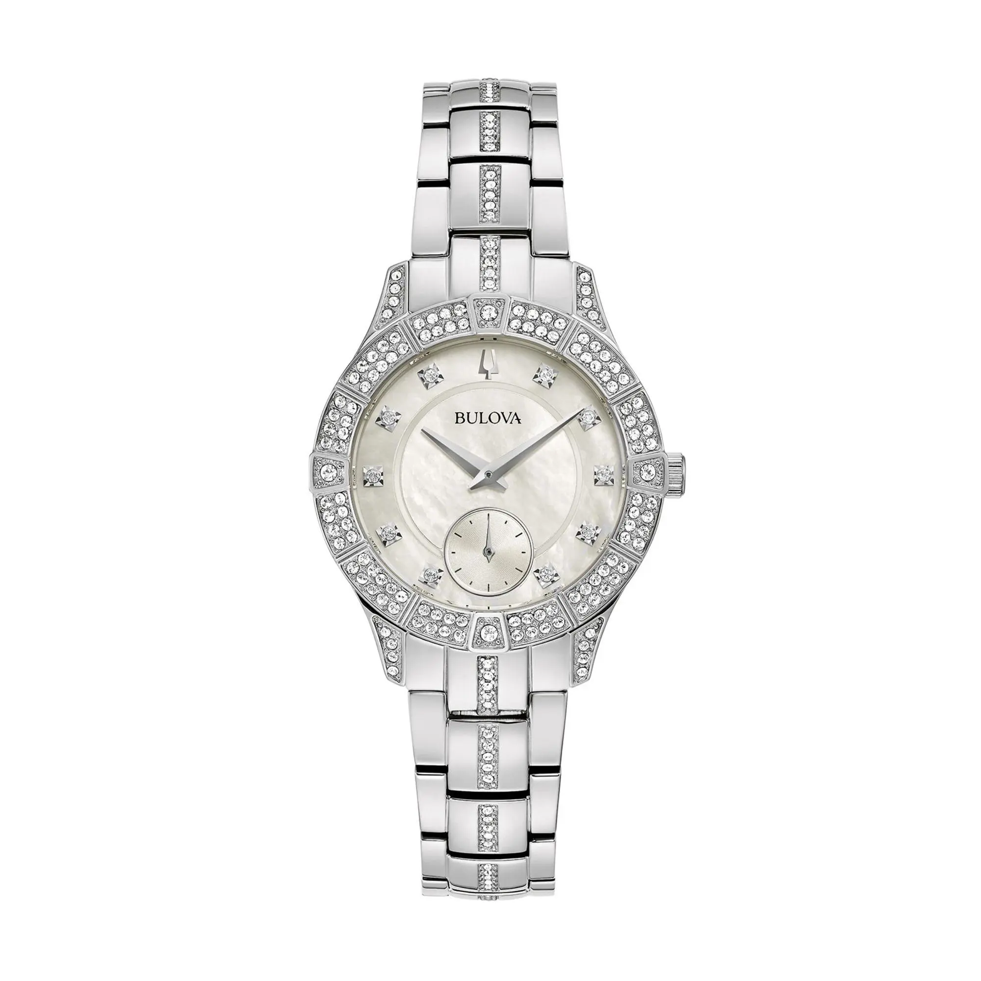 Bulova Women's Stainless Steel Crystal Watch Bulova Women's Stainless Steel Crystal Watch