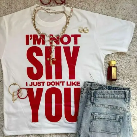 Women's Vintage Aesthetic Graphic Tee - 100% Cotton Heavyweight Premium Short-Sleeve Round Neck Top, Relaxed Fit Fashion Streetwear, Casual Summer Outfit Gift