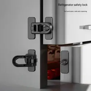 Safety Fridge Door Lock, Adhesive Combination Refrigerator Lock, Childproof, Child Safety Feature, No Drilling Required, Suitable for Fridge, Cabinet, Window, Drawer