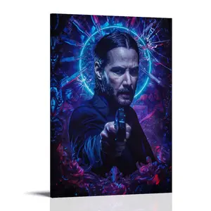 John-Wick. Posters Music Album Cover Posters Canvas Wall Art High-Resolution Vintage Band & Artist Prints for Room