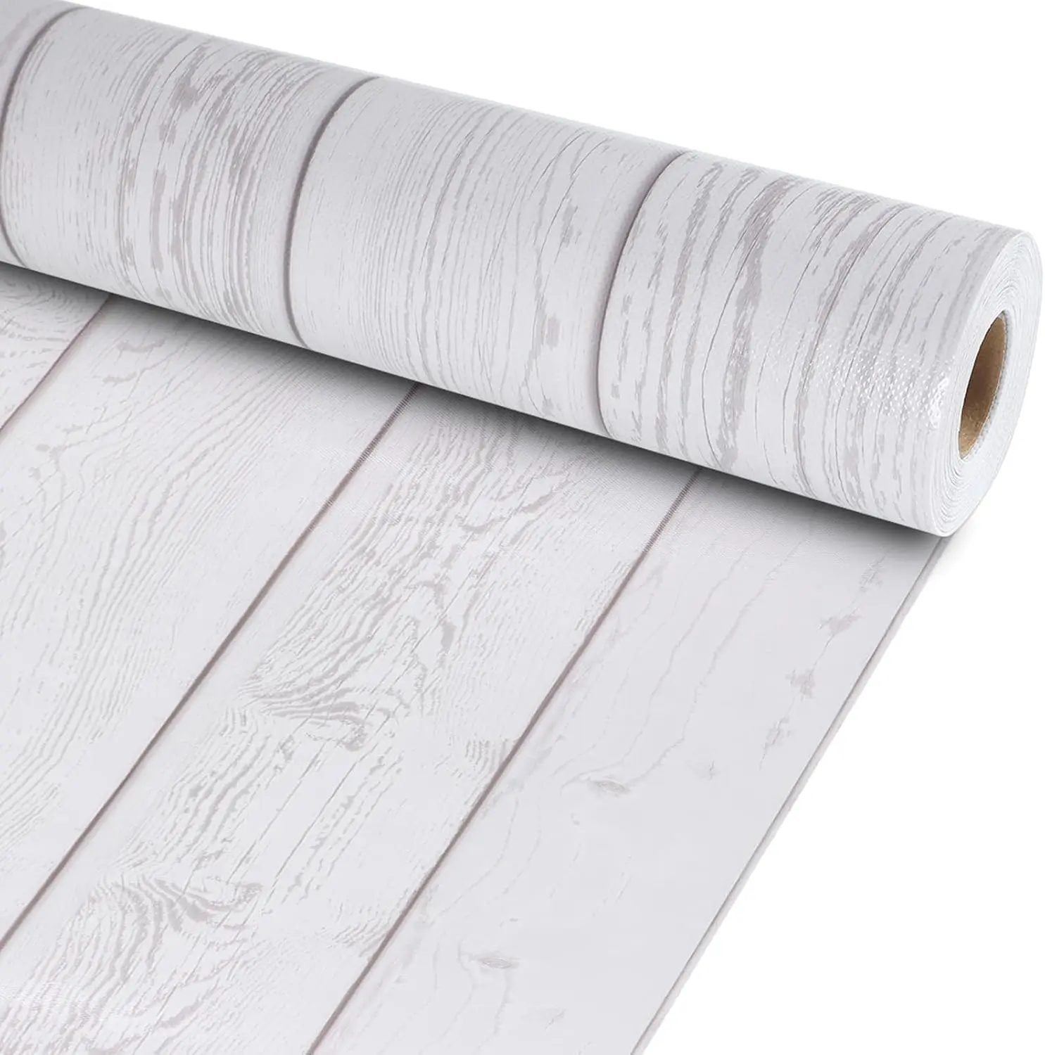White Wood Bulletin Board Roll Reusable Waterproof Erasable Bulletin Board Fade Resistant Wrinkle Resistant Poster Non-Woven Fabric Bulletin Board Roll for Classroom Decor Wrap Crafts 15.55" x12ft