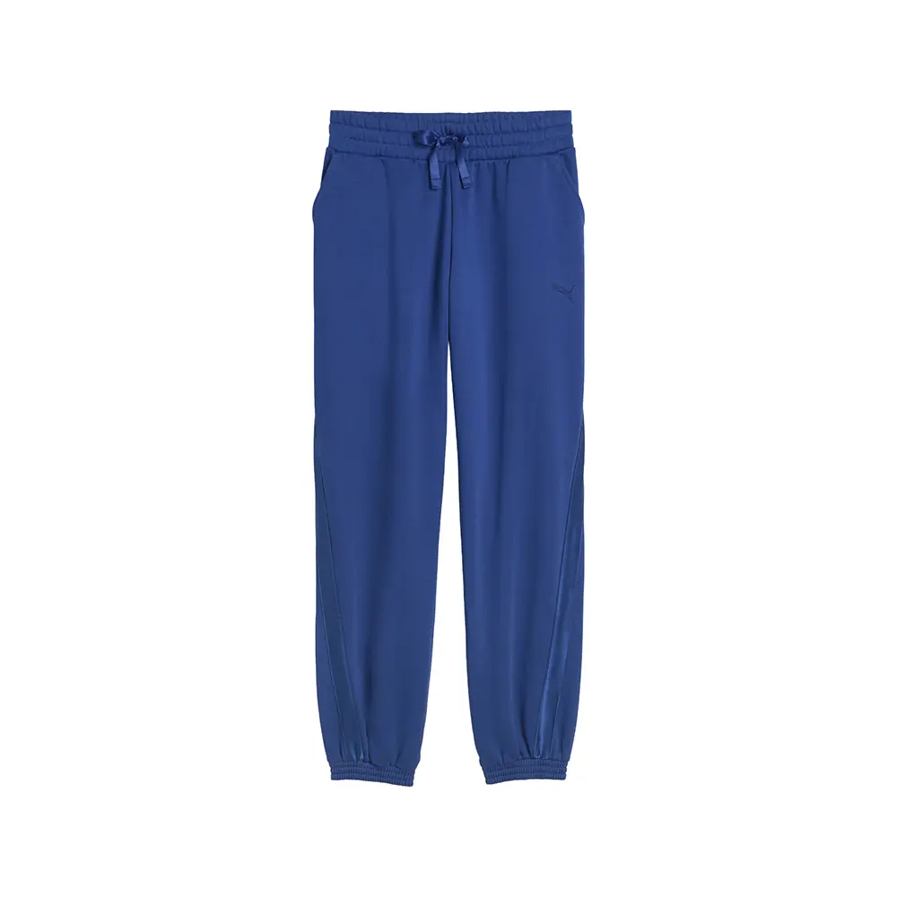 PUMA Womens Essentials Elevated Satin Sweatpants Casual - Blue