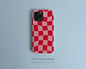 Aesthetic iPhone Case Check Pattern, iPhone 15 Plus Case, 14 Pro Case, 12 11 13 Pro Max Case