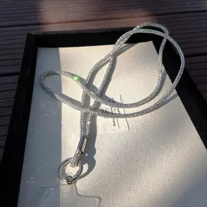 Luxury Rhinestone Phone Strap, Anti-Drop Crossbody Phone Case Chain, Elegant Necklace Phone Lanyard, Fits All Phones, Cell Phone Charm