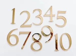 3D Wedding Table Numbers 3D Wedding Table Numbers
