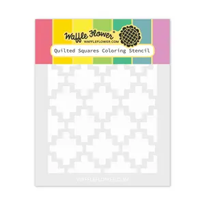 Quilted Squares Stencil