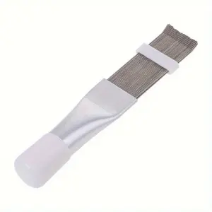 Air Conditioner Fin Cleaning Comb Stainless Steel Condenser Radiator Fin Brush Cleaner Repair Tool Coil Comb Household Cleaning Cleaning Supplies