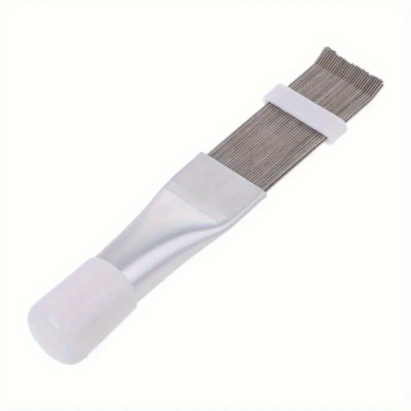 Air Conditioner Fin Cleaning Comb Stainless Steel Condenser Radiator Fin Brush Cleaner Repair Tool Coil Comb Household Cleaning Cleaning Supplies