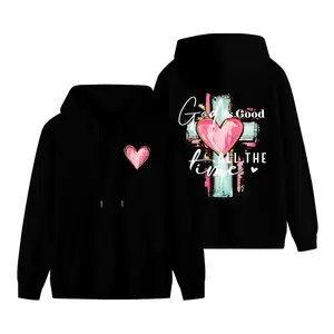 Funny Brushstroke "God Is Good All The Time" Hoodie for Men & Women✝️ Christian Jesus Sweatshirt