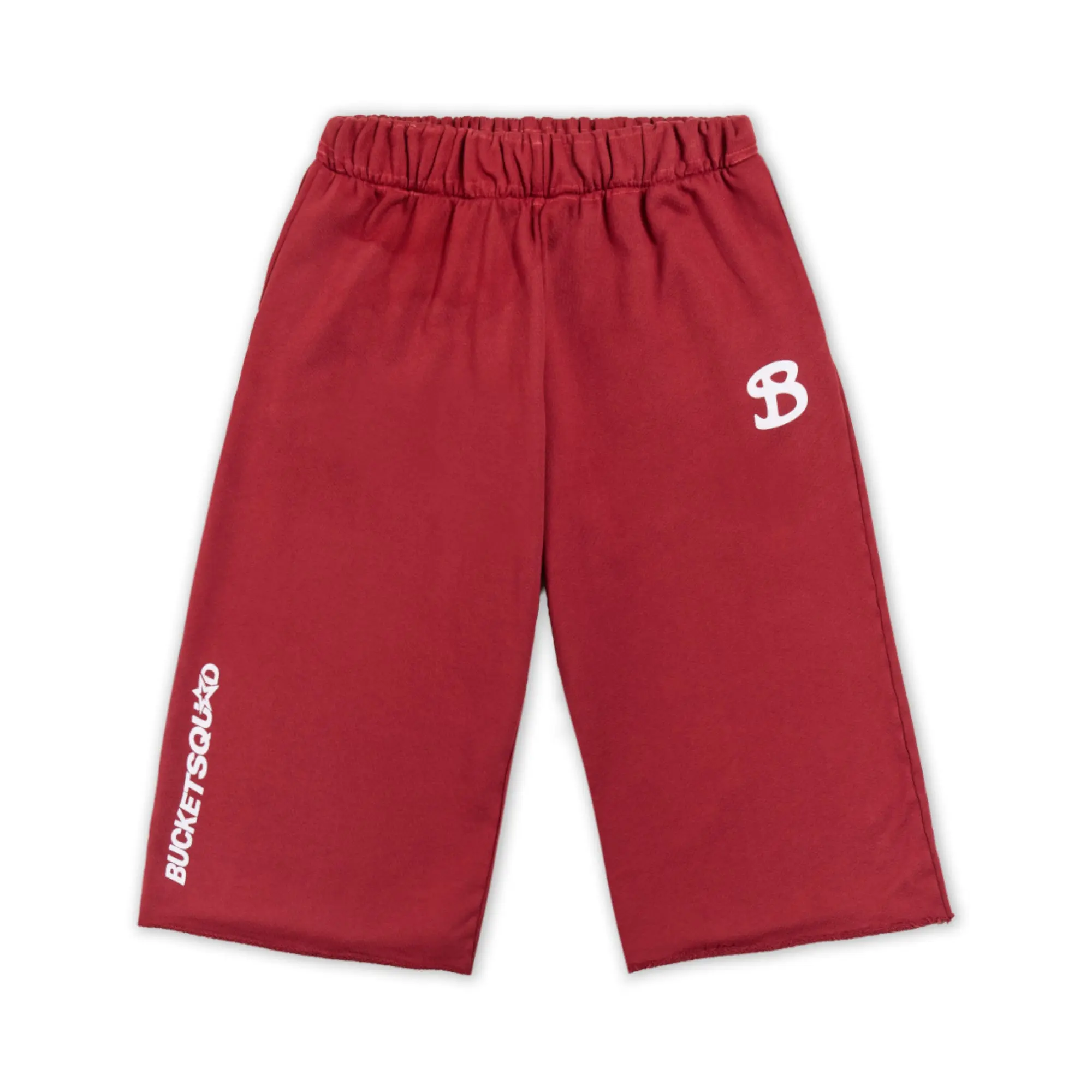 YOUTH CORE CUTOFF SWEATPANTS - MAROON