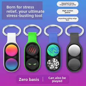 New Finger Stress Relief Fidget Keychain, Technology Novelty Boredom Reducer Toy, Unique Relaxing Accessory, Perfect Gift Idea