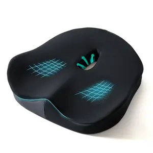 Memory Foam Tailbone Cushion Pad, Office Car Seat Support Pillow, Tailbone Support Cushioning, Long Sitting Comfort, Back Pain Relief, Hip Enhancer, 23g Rechargeable