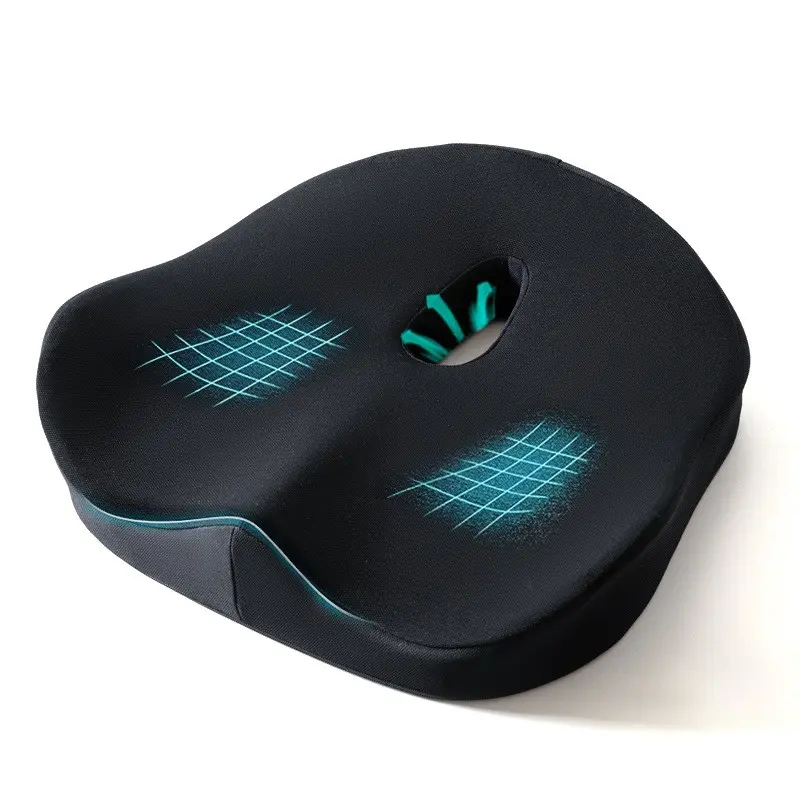 Memory Foam Tailbone Cushion Pad, Office Car Seat Support Pillow, Tailbone Support Cushioning, Long Sitting Comfort, Back Pain Relief, Hip Enhancer, 23g Rechargeable, Versatile Use, Shape Retention, Enhanced seat cushion