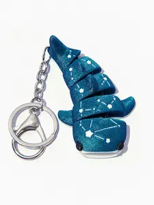 Whale Shark Cute Jointed Toy Bracelet Keychain, Fun Design for Shark Lovers, Perfect Gift for Ocean and Diving Enthusiasts, Ideal for Friends