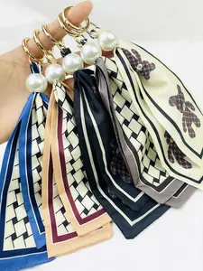 Vintage Plaid Bow Keychain, Car Key Chain, Unique Design Accessory, Bag Charms, Perfect for Fashion Bags, Mother's Day Gift for Women