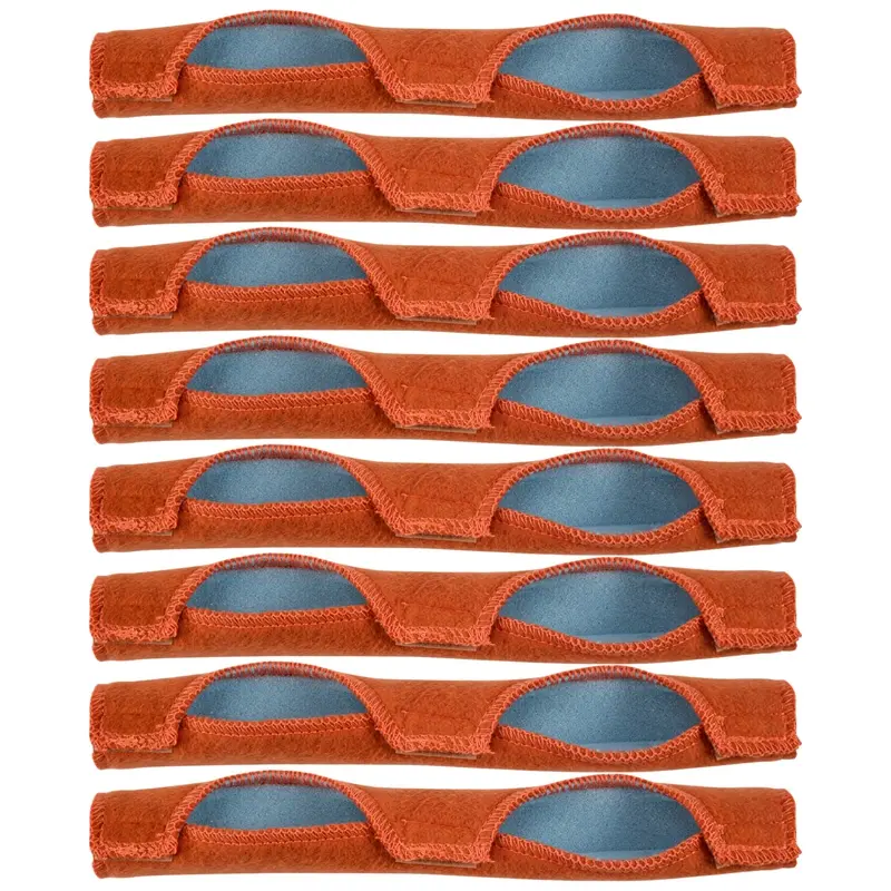 8-Piece Motorcycle Protective Gear Helmet Liners - Welding Accessory, Antiperspirant Air Cushion Comfort Pads, Cotton, Nylon Buckle Strap That Stays Put During Work for Industrial Helmets Sweatbands