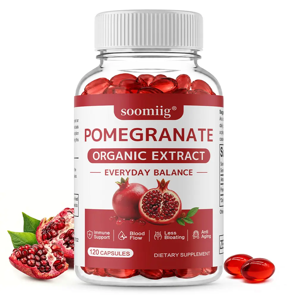 Soomiig Pomegranate Health Supplement — Promotes Blood Circulation and Skin Health 120 Capsules