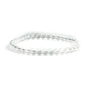 Cherry Tree Collection | Stretch Bracelet | 4mm Beads (Clear Quartz)
