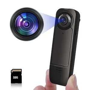 A18 Clip-On Body Camera 1080P HD Night Vision Motion Detection Loop Recording Wide Angle 560mAh Battery Outdoor Action Camera For Hiking