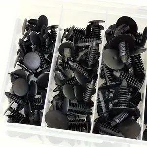140pcs Car Roof Buckle Barbed Rivets, Assorted Size Plastic Clip Set - Tool Sets for Door Lining, Ceiling Rivet, and Foreign Trade Applications - Durable Boxed Bumper Clips for Easy Installation and Removal