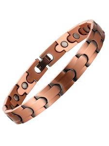 copper magnetic cuban bracelet, adjustable link bracelet, simple style decoration, fashion accessories for men & women, non tarnish jewelry, strap bracele