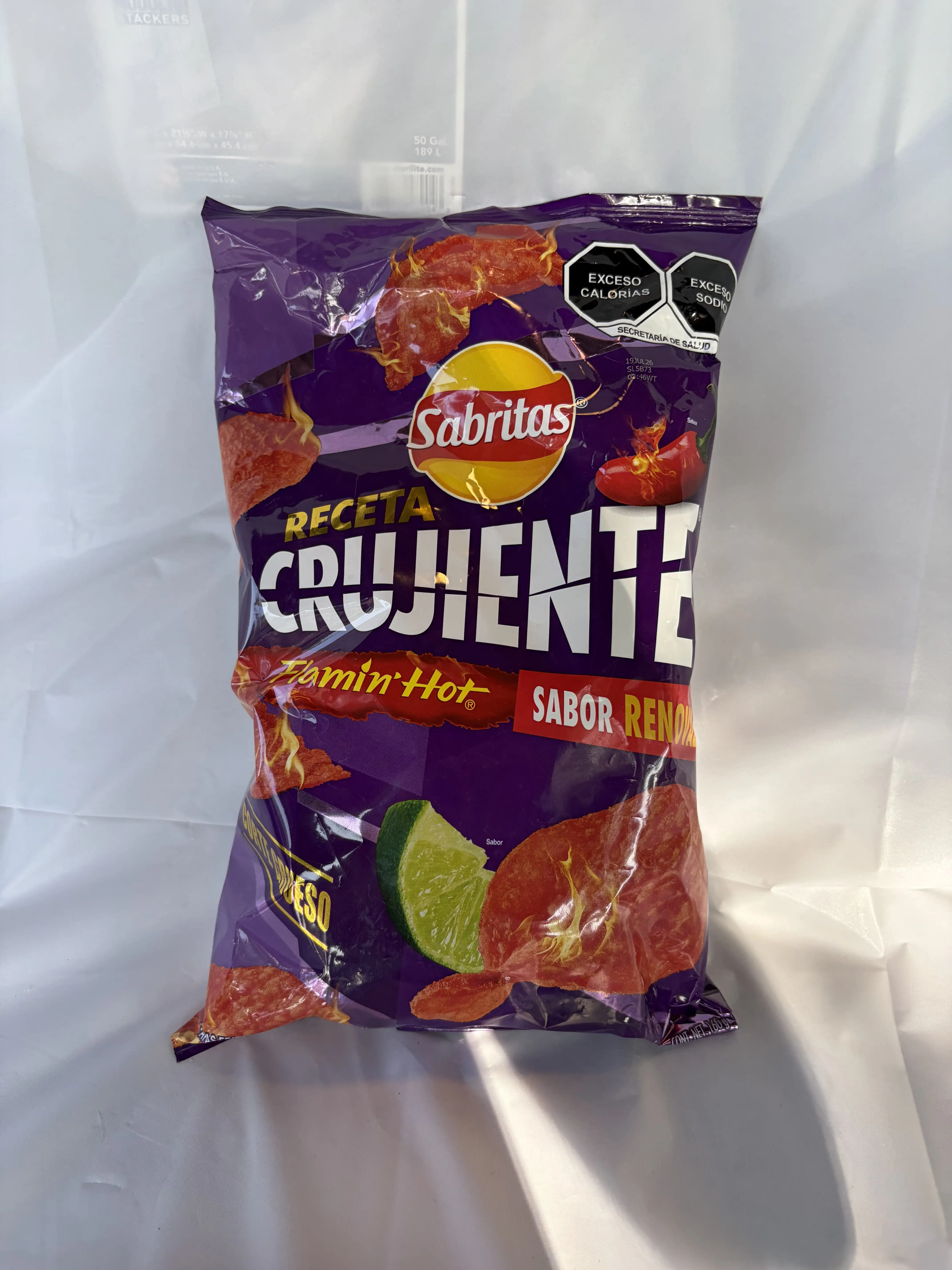 Large Sabritas Crujiente Flamin' Hot - 100g