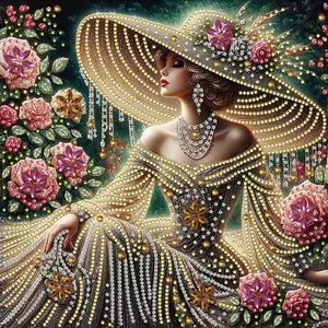1pc Irregular Diamond Painting Kit 30x30cm DIY Handcraft 5D Artistic Wall Art Decor, Unframed Beginner Friendly Handmade Gifts for Halloween Christmas Valentine's Day