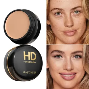High Coverage Concealer Cream, Long Lasting Waterproof Liquid Foundation with Shea Butter, Full Coverage for Dark Circles Acne Spots Melasma Makeup