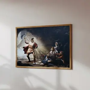 Kier Taming the Four Tempers Severance Poster | Sci-Fi Lumon Wall Art | Dystopian TV Show Home/Office Decor | Lumon-Inspired Wall Art | Funny Severance Print