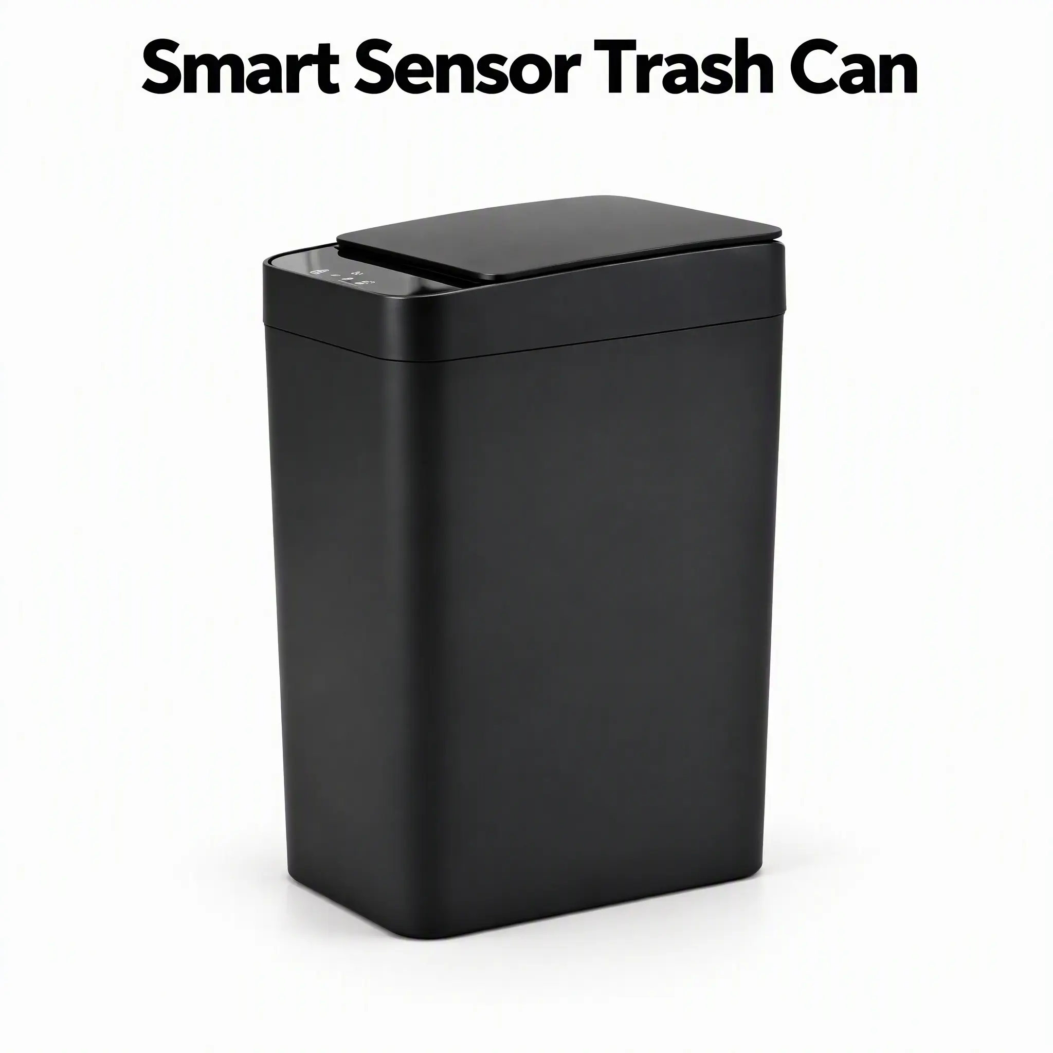 Smart Trash Can with Motion Sensor, Hands Free Automatic Bathroom and Kitchen Garbage Can, Slim Narrow Waste Basket with Quiet Soft Close Lid, 12L 15L, Battery Powered Infrared Bin