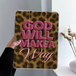Leopard Print iPad Case Transparent Acrylic Hard Back Panel With Pencil Slot,Suitable for Ipad mini pro air, Scratch-resistant Ultra-thin Protective Case, Protective Casing, Shock-resistant Full Cover Protective Case Suitable for Offices Schools