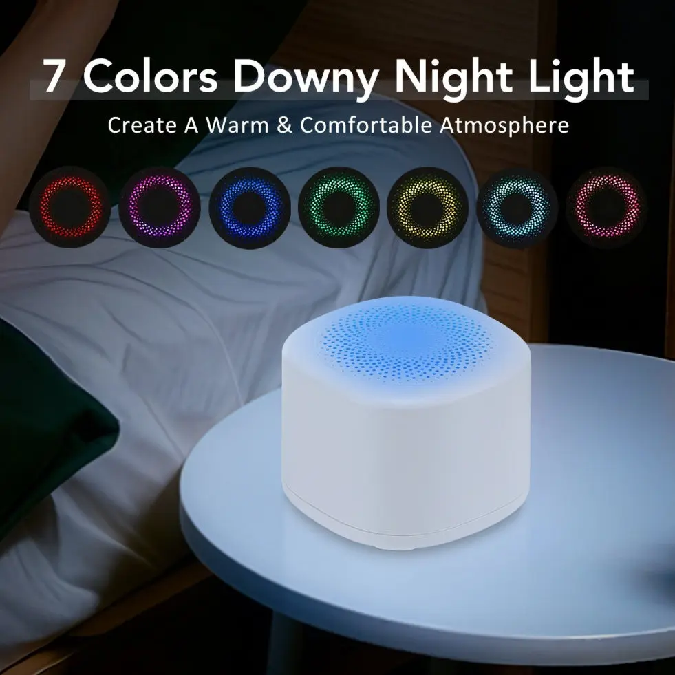 Portable Wireless White Noise Sleep Speaker with Remote Control - Portable Audio Device for Babies