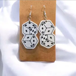 55) Dice Earrings!!