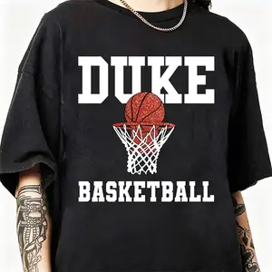 Duke Basketball Jersey - Top Quality Womenswear for Sports Enthusiasts Menswear Short-Sleeve T-Shirt, Men's Casual Top, Breathable Daily Wear Basic Tee