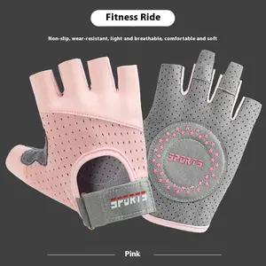 Fingerless Workout Gloves with Palm Protection Padding Breathable Lightweight for Women Men Ideal for Fitness Cycling Gym Lifting Weight Training Exercise Wheelchair Use